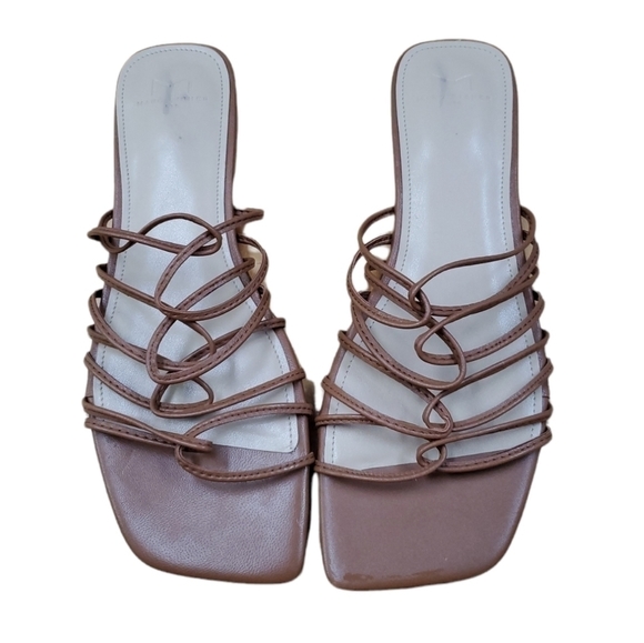 NEW Women's Marc Fisher Ltd Marcio Slide Sandal, Size 6, 7.5 and 10 - Brown - Picture 7 of 8